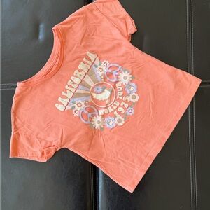 365Kids - Girl’s Coral Short-Sleeve “California World Tour” Tee